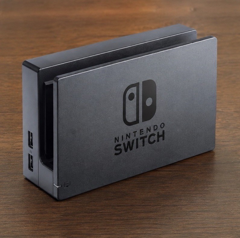 Nintendo Switch Console, Charging Cable, Docking Station, JoyCon Attachment