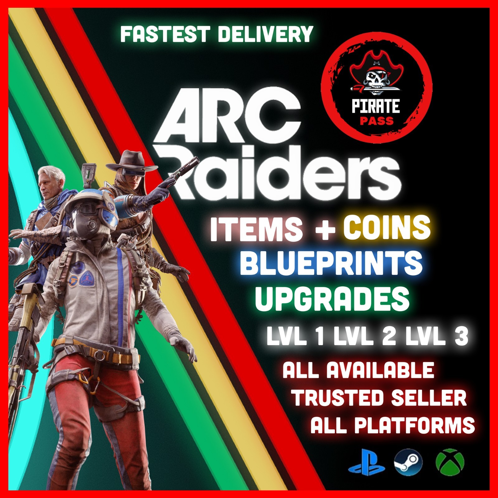🎮 ARC RAIDERS Blueprints/Weapons/Crafting Materials ⭐Delivery Time: 1-10 Mins ⚡