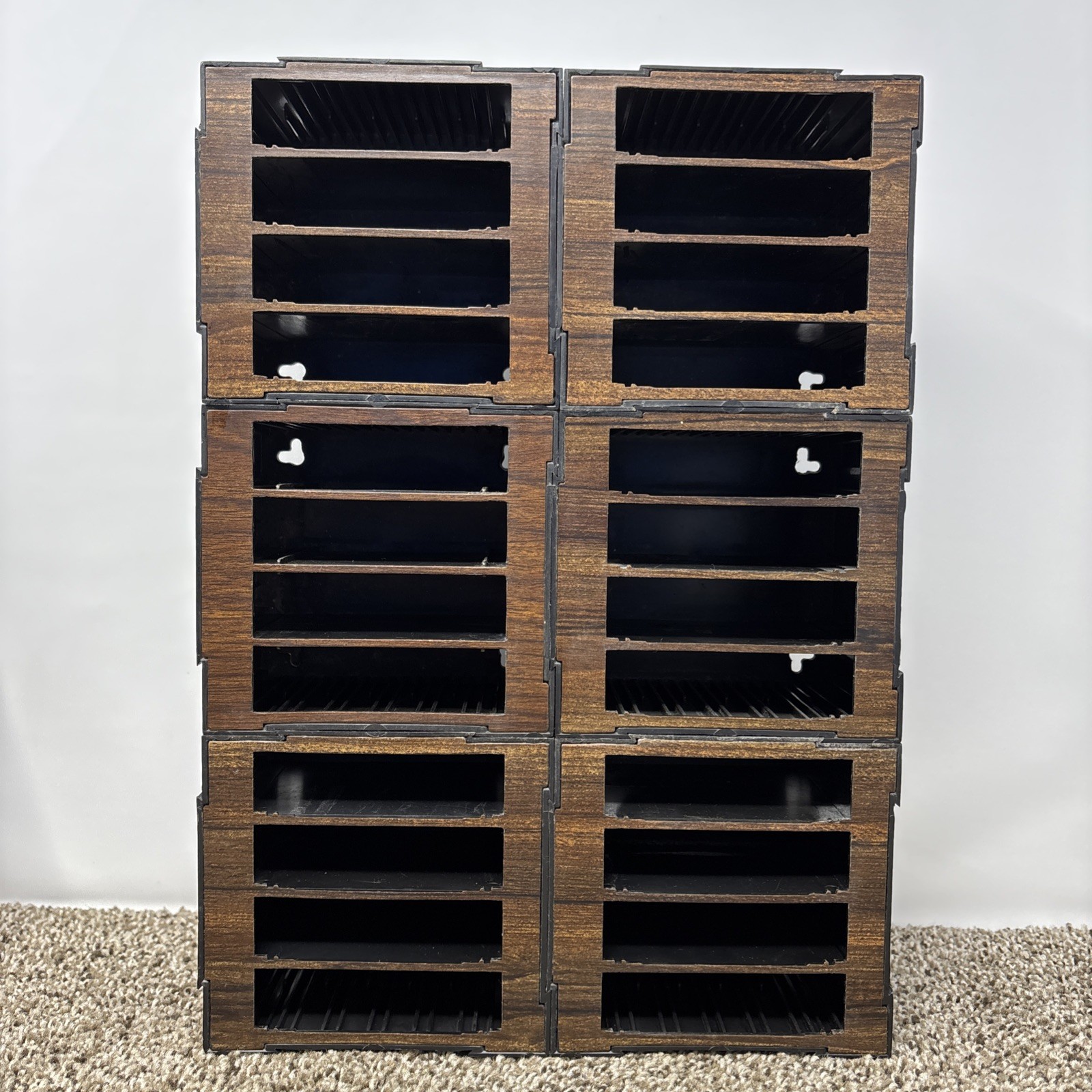 VINTAGE Music Mate 24 Ct. Modular Atari Game Holder Storage Organizer RARE