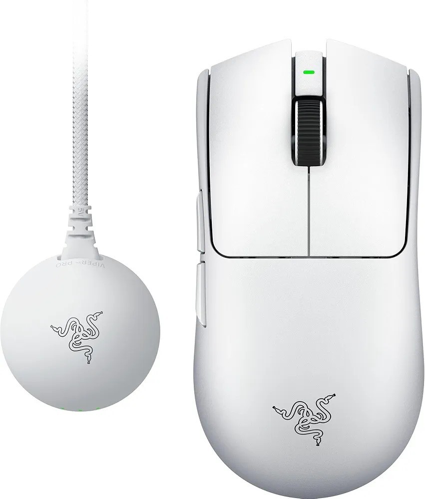 Razer Viper V4 Pro White – Ultra-lightweight Wireless Esports Gaming Mouse