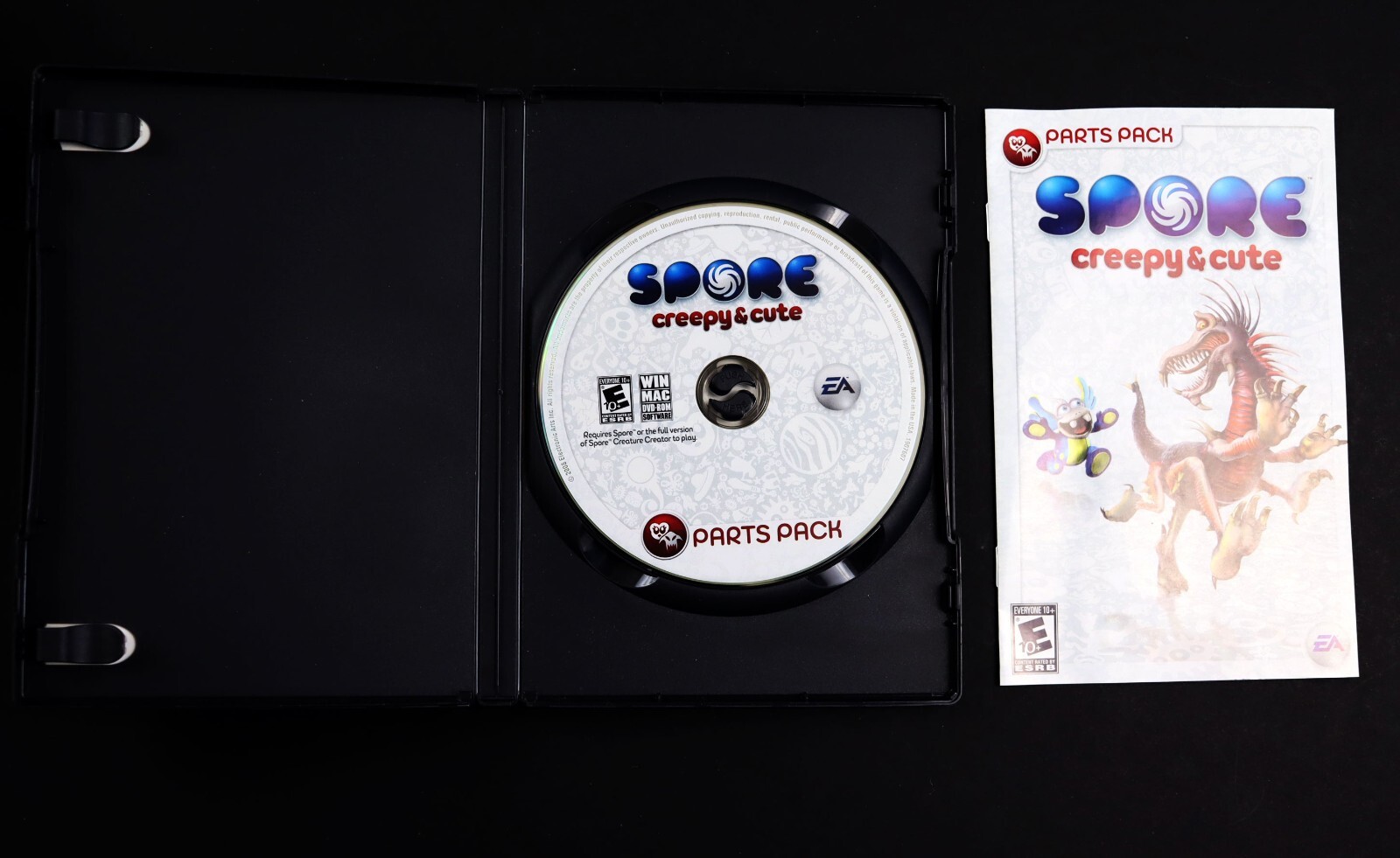 Spore Creepy & Cute Parts Pack PC/Mac Video Game 2008 EA Complete Tested Works
