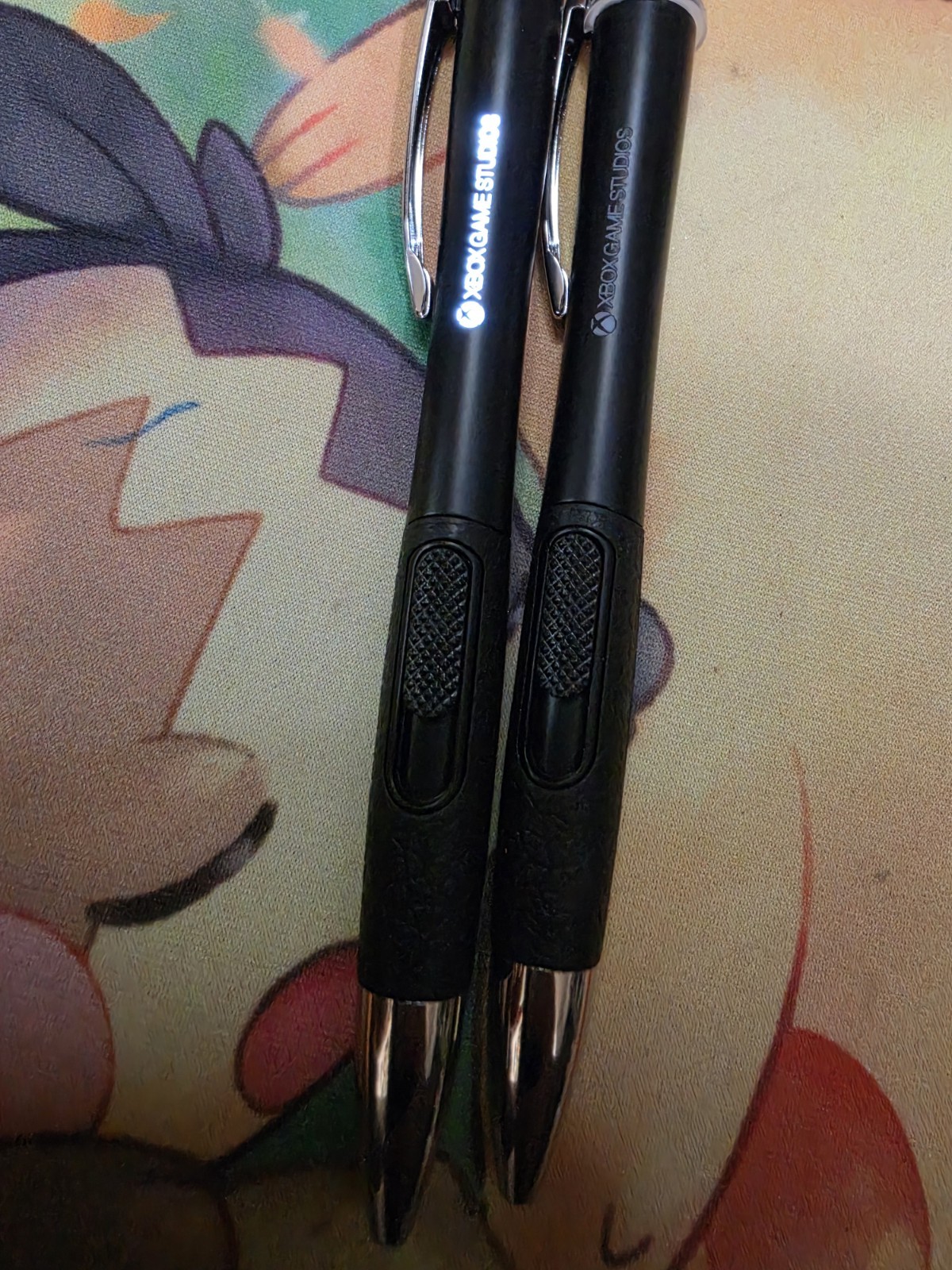 Xbox Promo Pen Lights Up Microsoft Xbox Logo Very Rare Collectible 2 pens