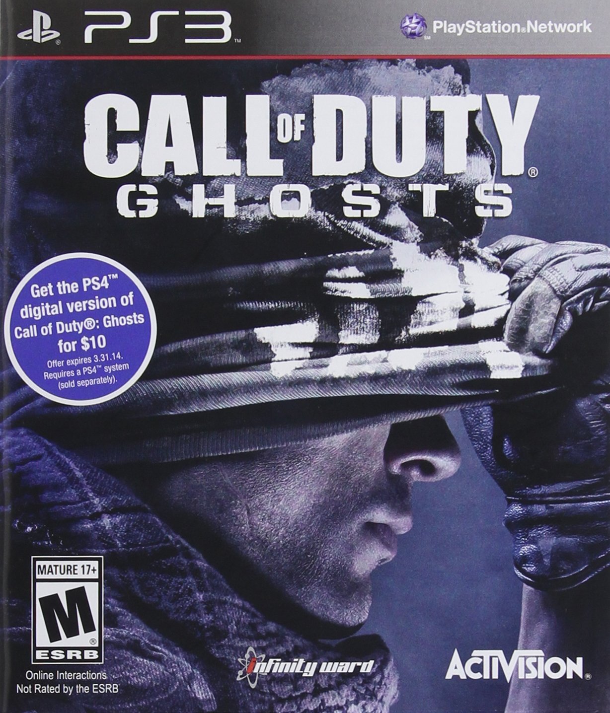 Call of Duty Ghosts PS3 PlayStation 3 Complete – 1 Year Warranty EX Cond