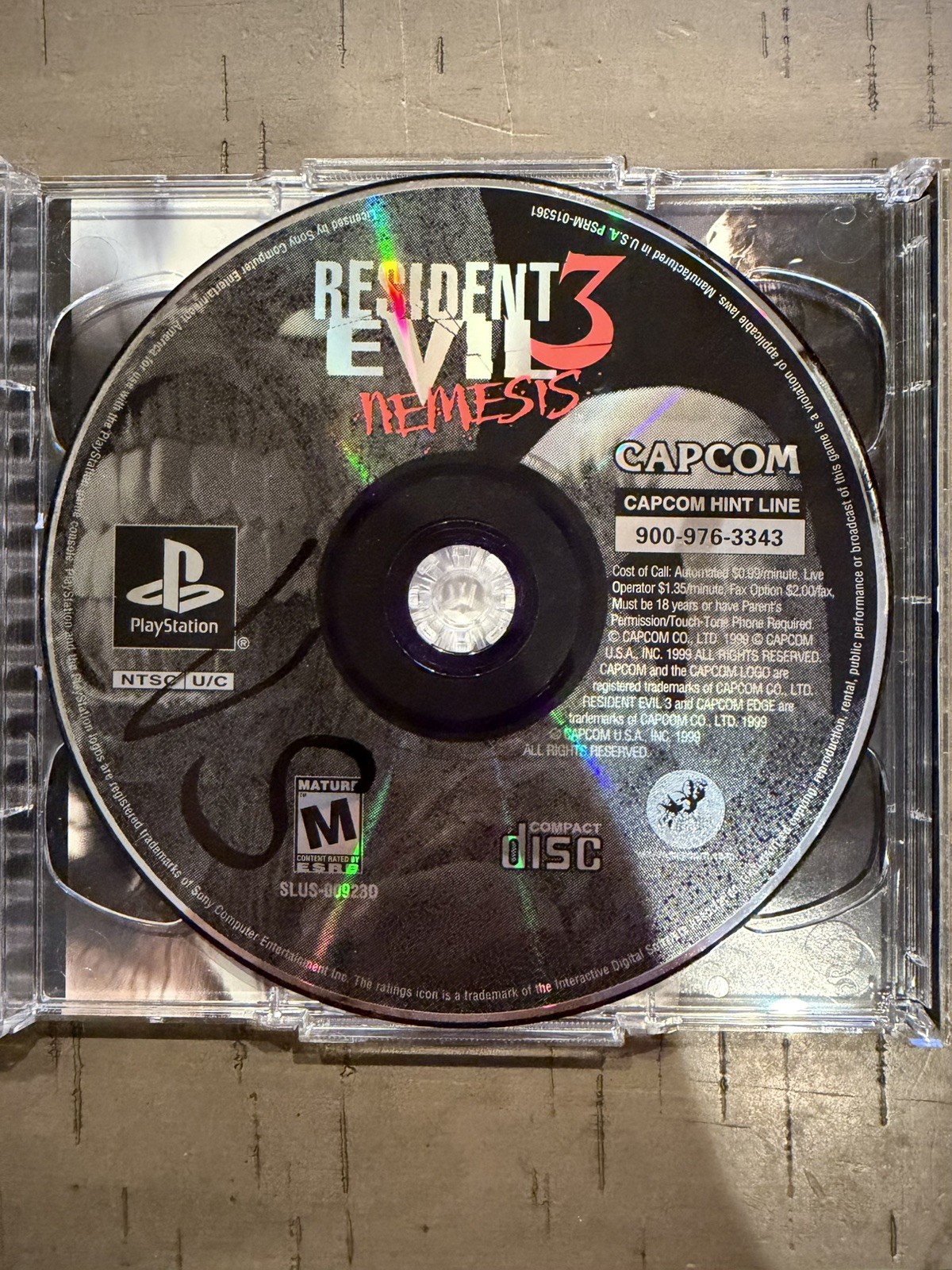 Resident Evil 3: Nemesis; CIB w/ Registration Card (Sony PlayStation 1, 1999)