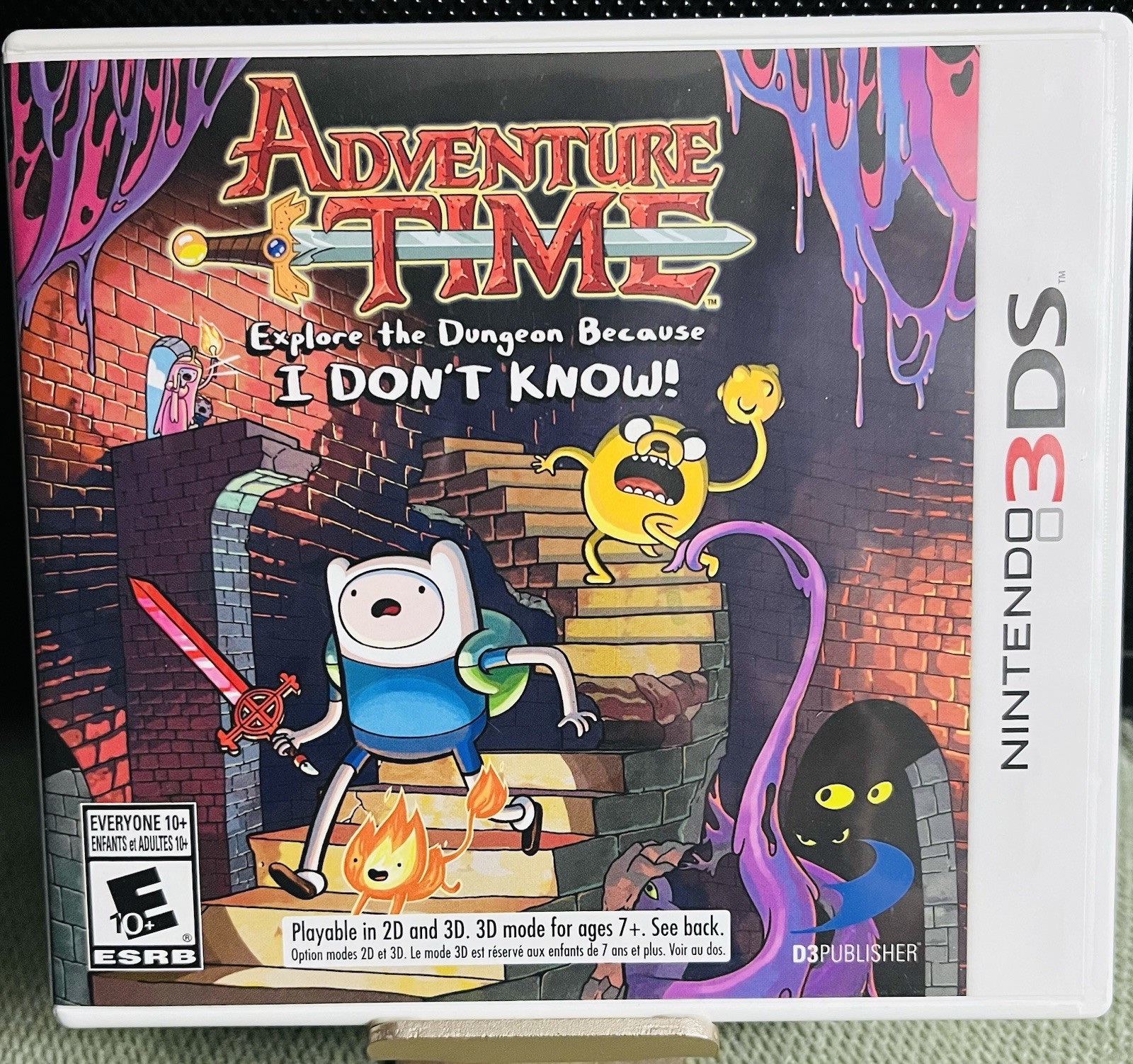 D3Publisher Adventure Time: Explore the Dungeon 3DS NTSC-U/C E10+ Case