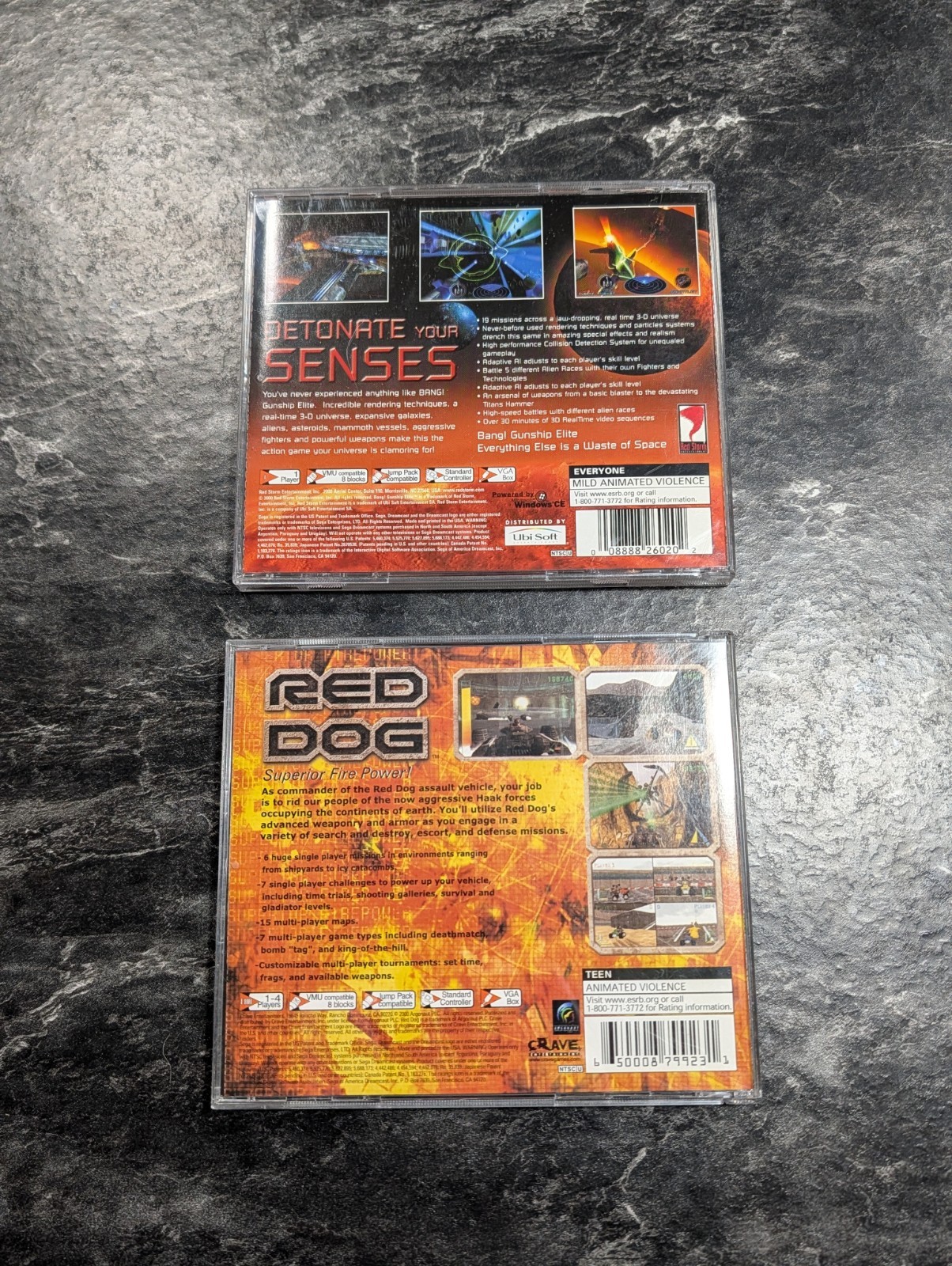 Bang! Gunship Elite and Red Dog CIB Excellent Shape Tested And Working Dreamcast