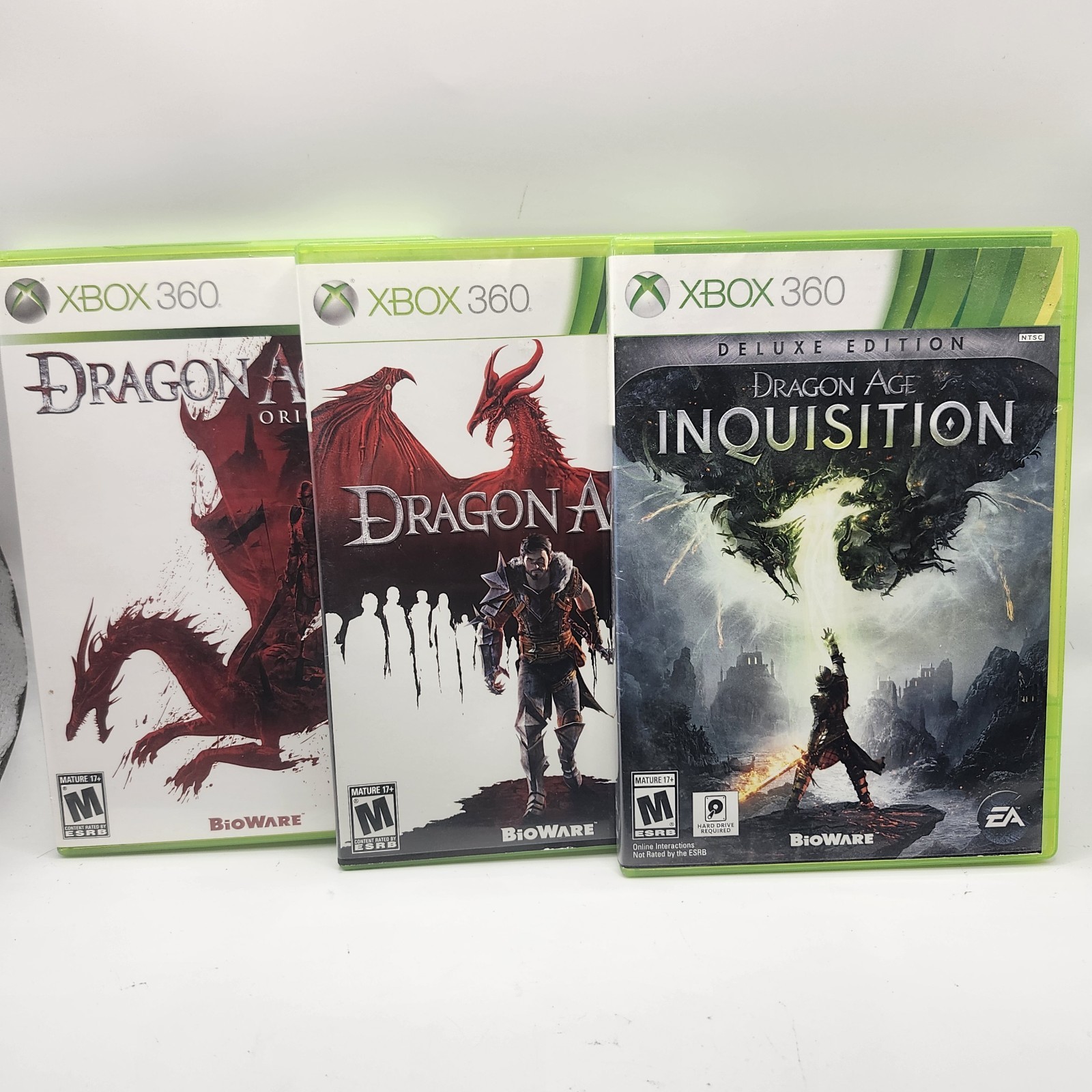 Dragon Age Xbox 360 Lot – Origins, Dragon Age 2 & Dragon Age Inquisition
