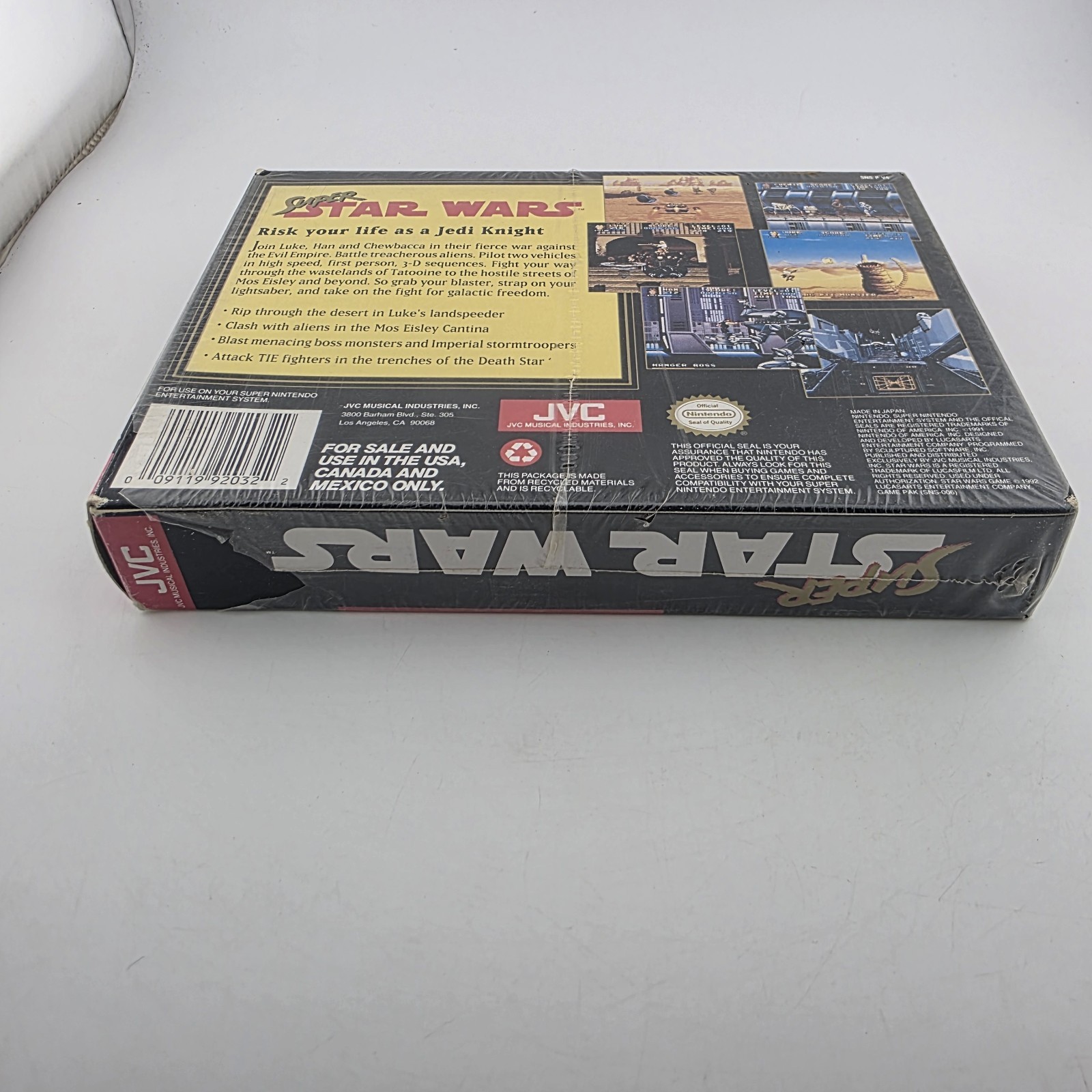 Super Star Wars – Box With Reg Card Poster Shrink Wrap Super Nintendo (No Game)