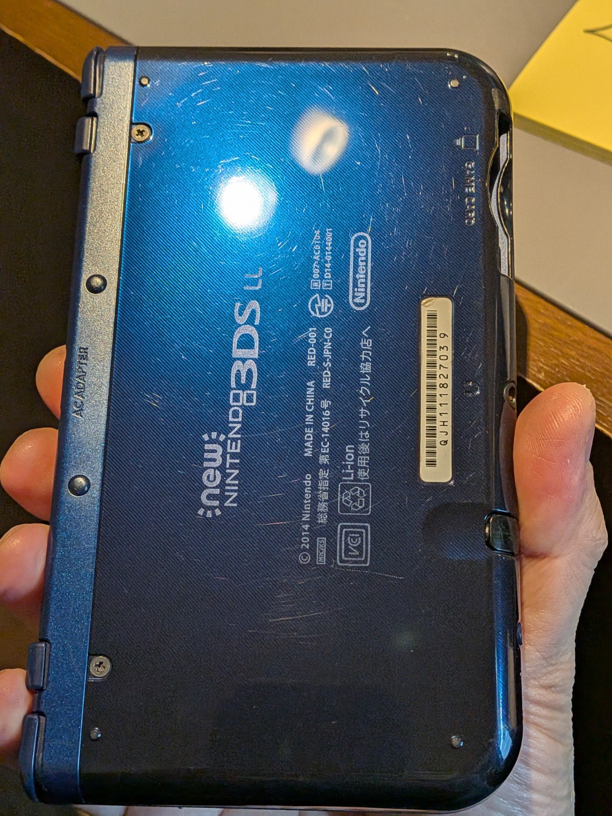 【Excellent5】Nintendo NEW 3DS LL XL Blue Handheld Used Game Console From Japan