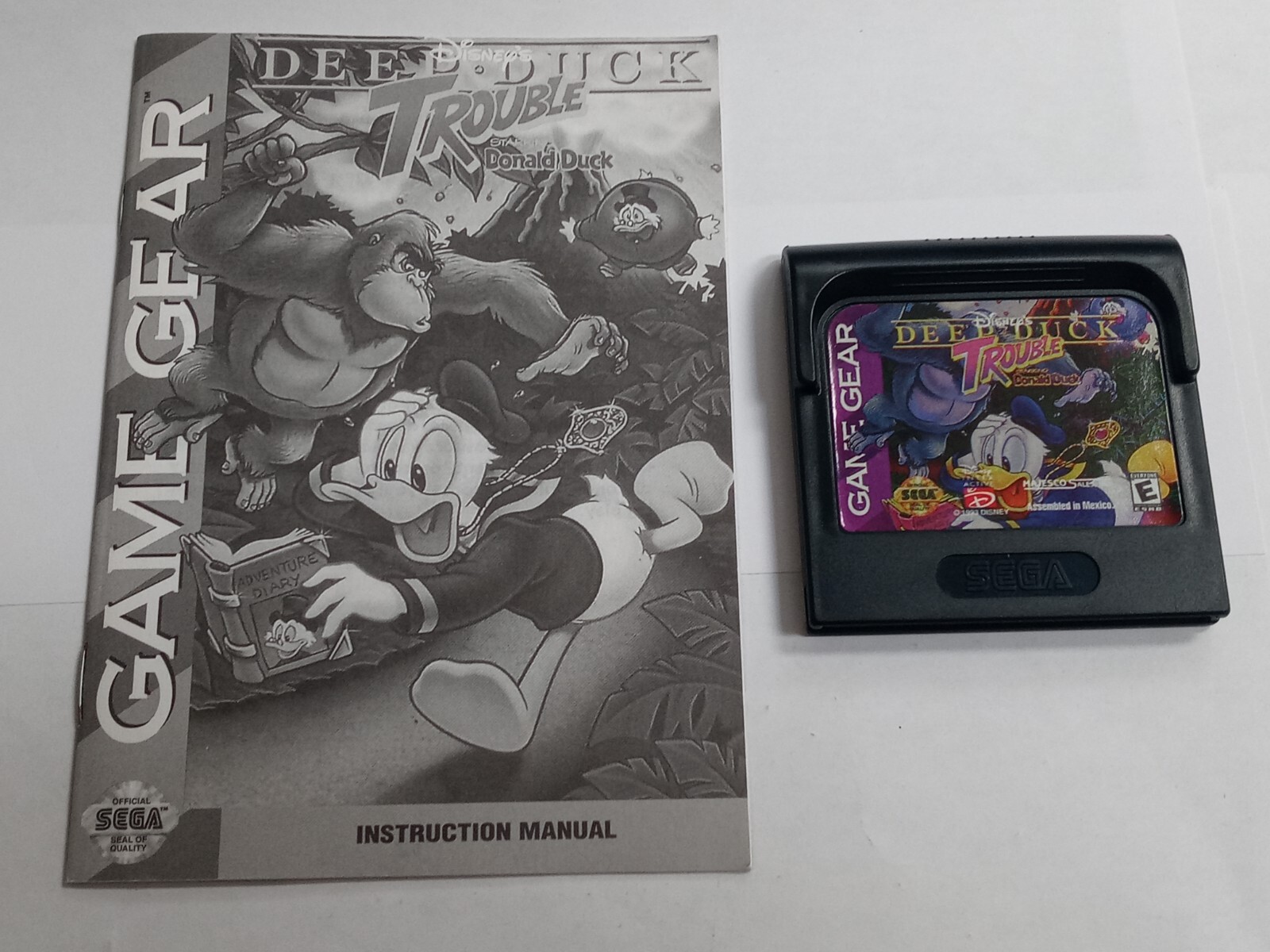 Donald Duck Deep Duck Trouble Majesco version Sega Game Gear with manual