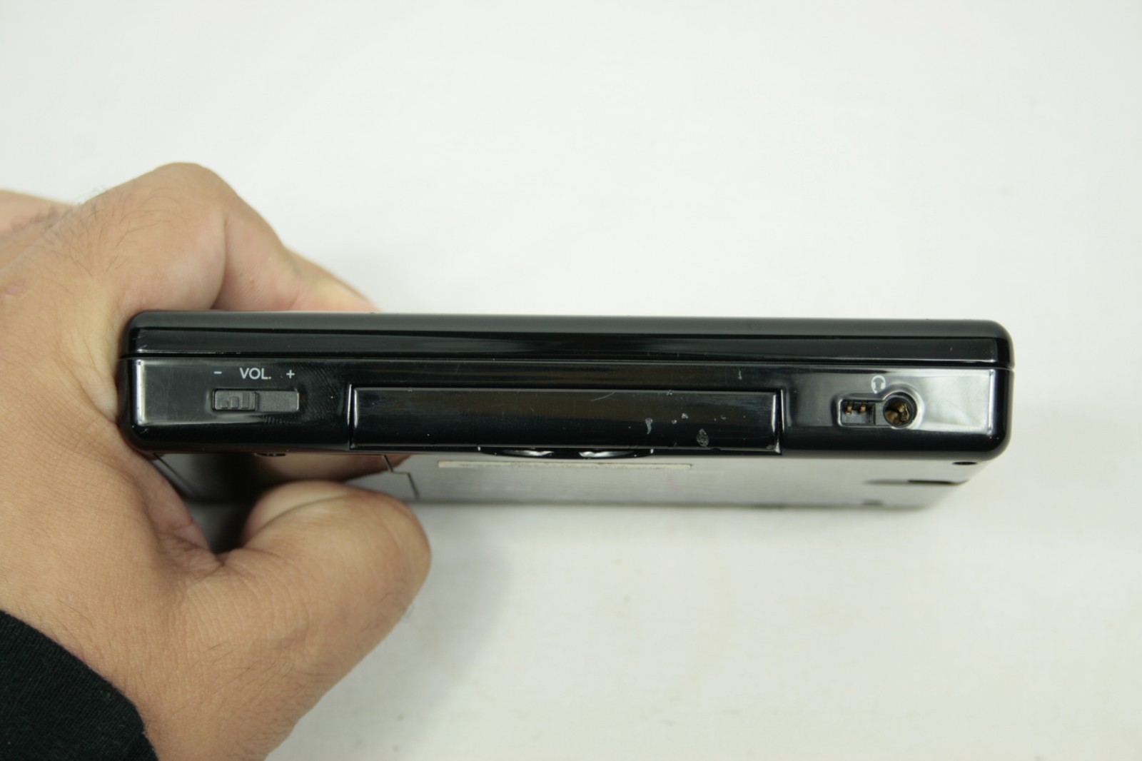Nintendo DS Lite Console Black Onyx with Stylus GBA Cover Tested FAST SHIPPING