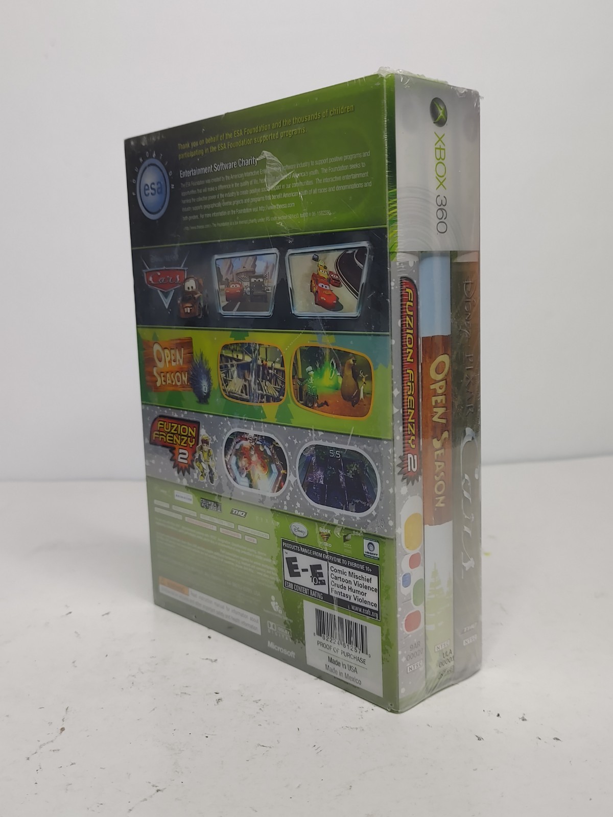 ESA Foundation Bundle (Xbox 360) NEW/SEALED! Fuzion Frenzy 2, Open Season, Cars