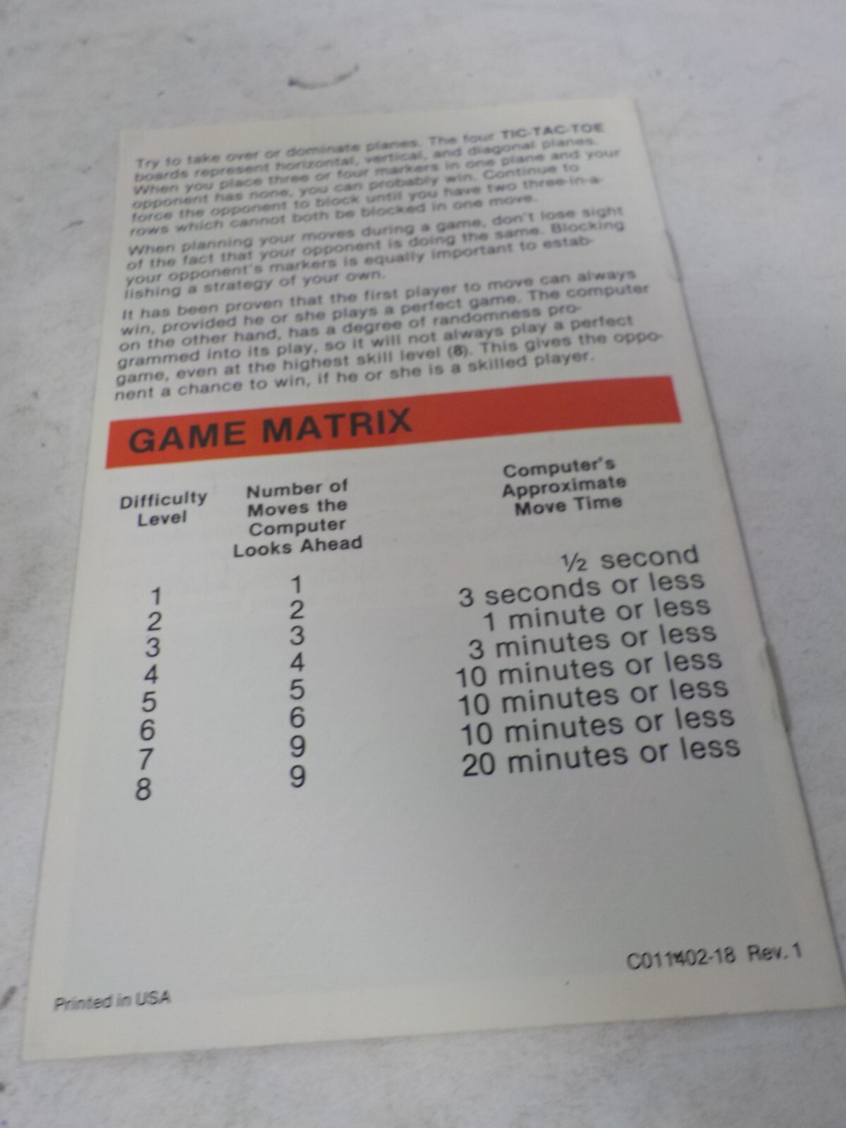 N A129 Atari 2600 Game Lot w/ Manual Video Pineball & 3D Tic Tac Toe