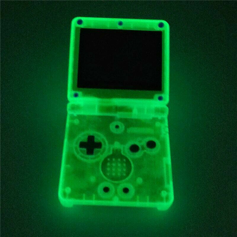 Nintendo Game Boy Advance GBA SP Glow in the Dark Clear Blue System AGS 001