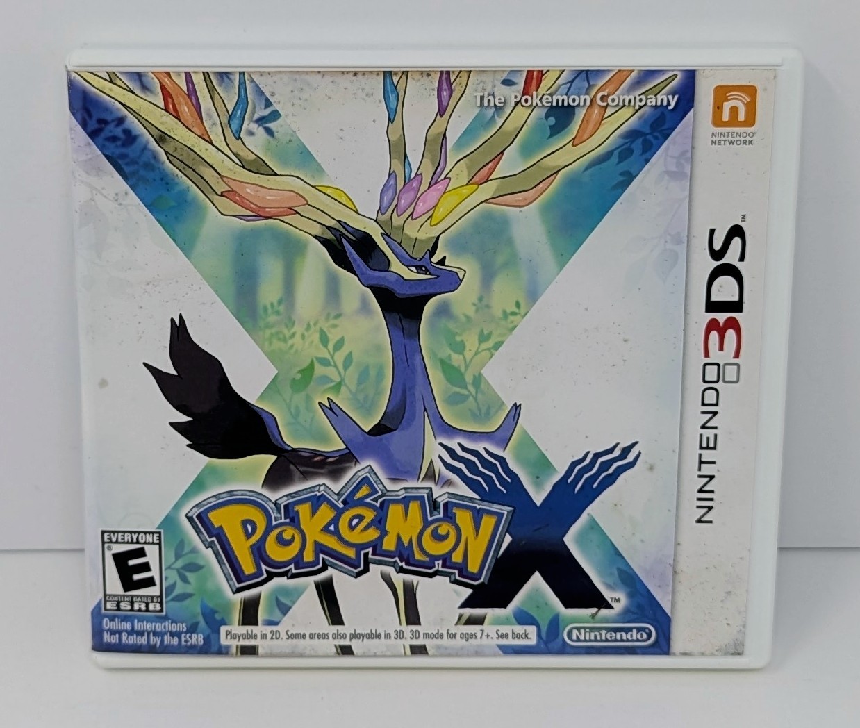 Pokemon X (Nintendo 3DS, 2013) Complete – Tested – Water Damage