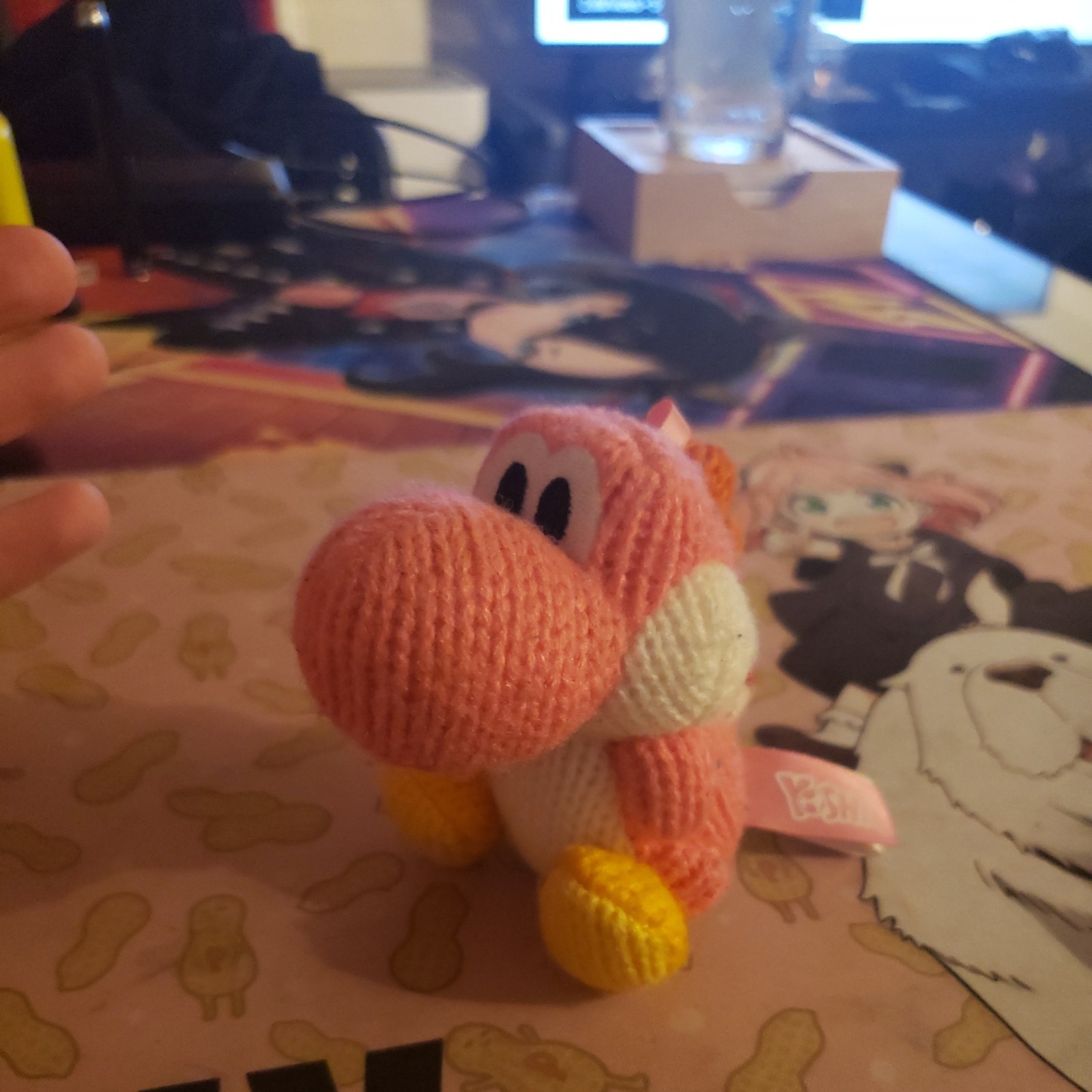 Nintendo Amiibo Pink Yarn Yoshi Yarn Figure Yoshi’s Woolly World 2015 Nintendo