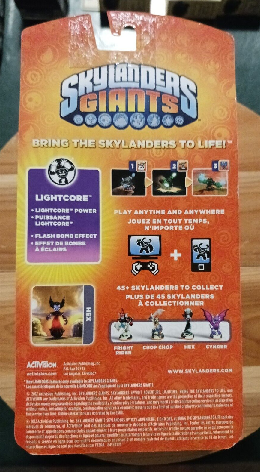 SKYLANDERS GIANTS == HEX == LIGHTS UP