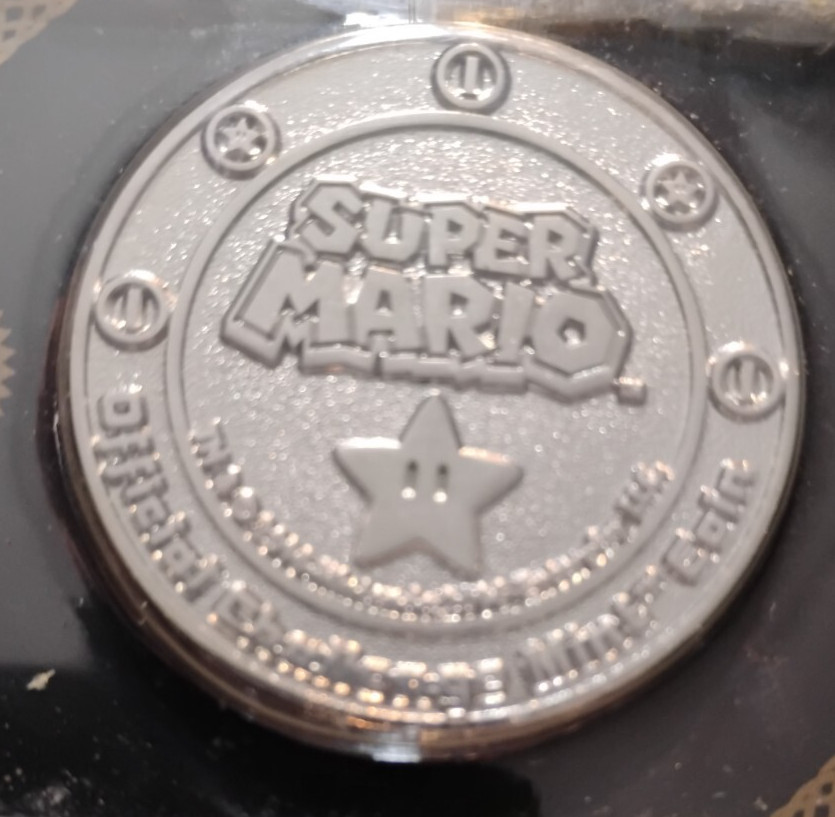 2016 Super Mario Luigi Coin Official Challenge Mint Coin Nintendo Collectible