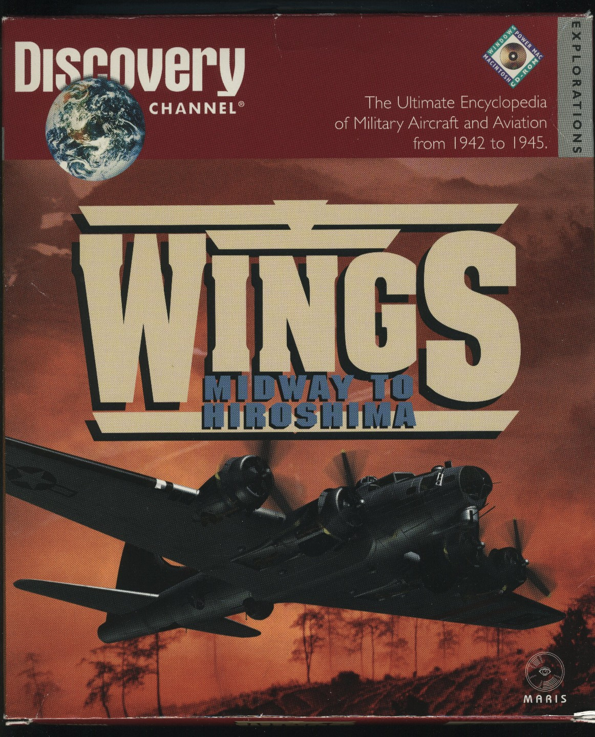 Discovery Wings Lot Midway Hiroshima Korea Vietnam Persian Gulf CD-ROM PC Mac