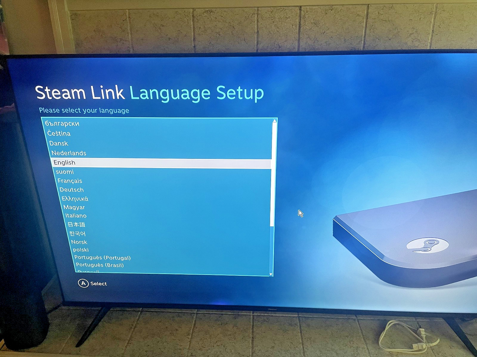 Valve Steam Link Model 1003 Streaming Box Tested Working w/ OEM Power Adapter