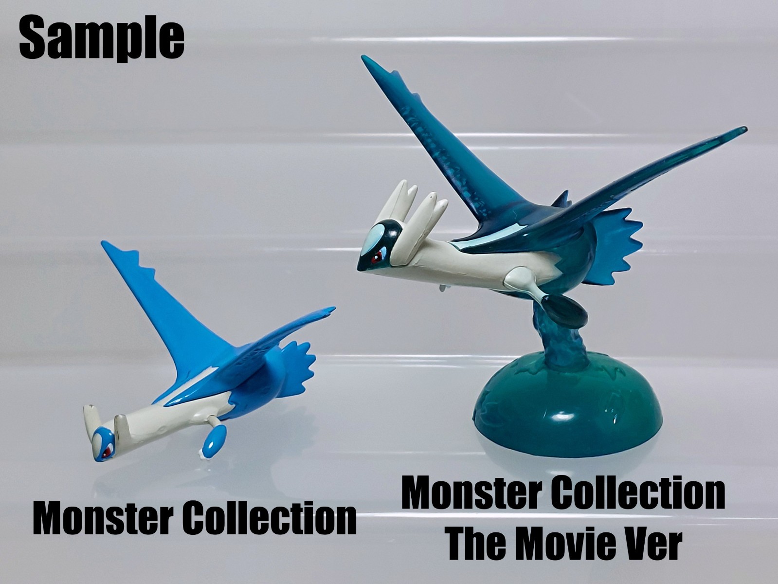 Latios Latias (Clear ver) Pokemon Movie Monster Collection Figure Tomy 2.4-2.9in