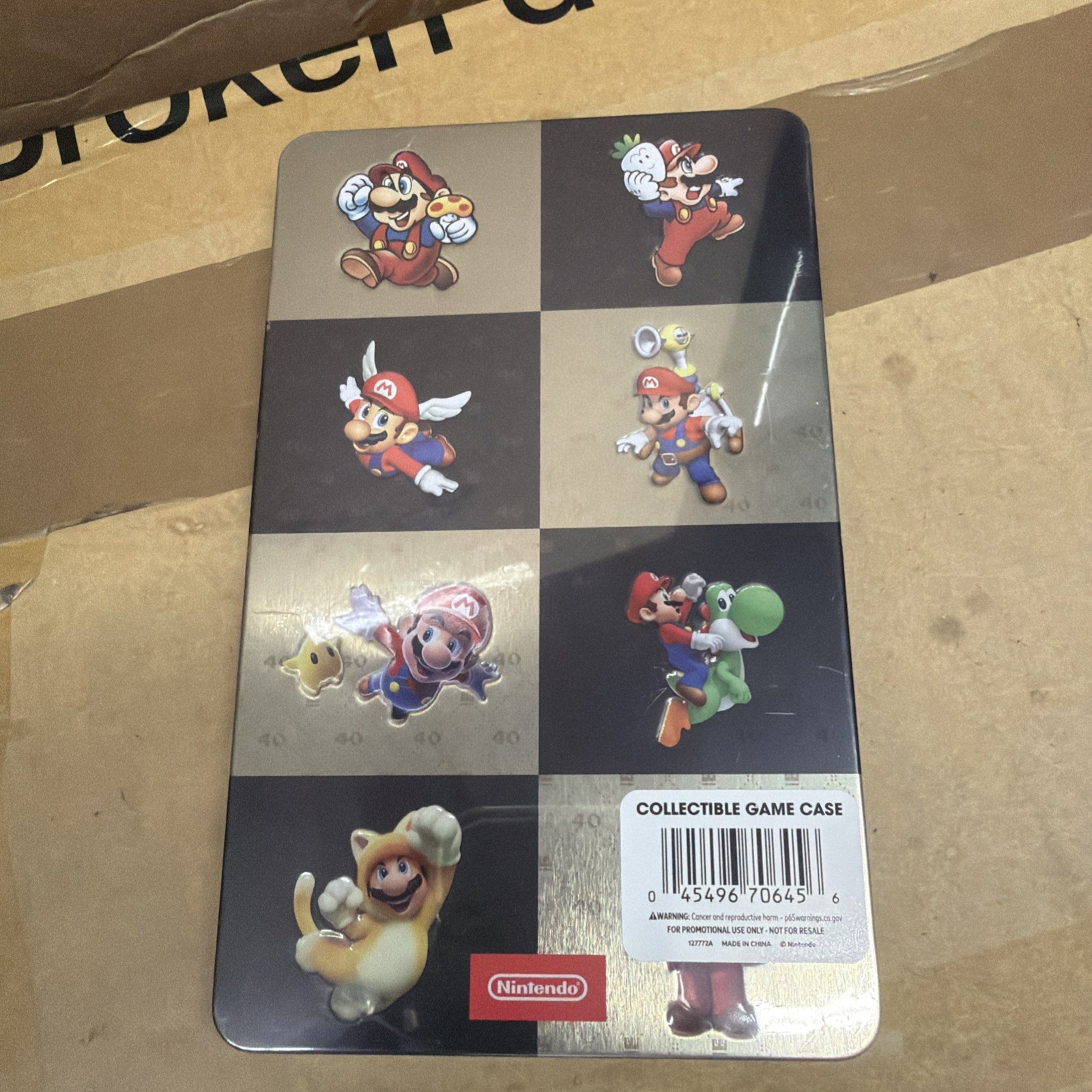 Super Mario Bros. 40th Anniversary Exclusive Game Carrying Case Steel-book