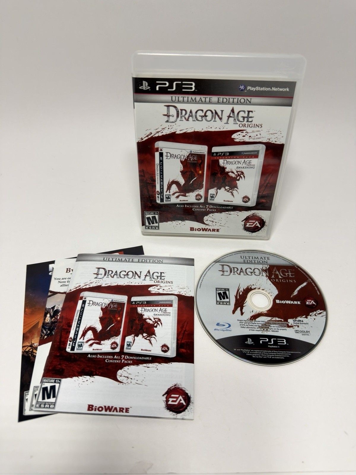 Dragon Age Origins Ultimate Edition PlayStation 3 PS3 CIB W/ Manual Clean Disc