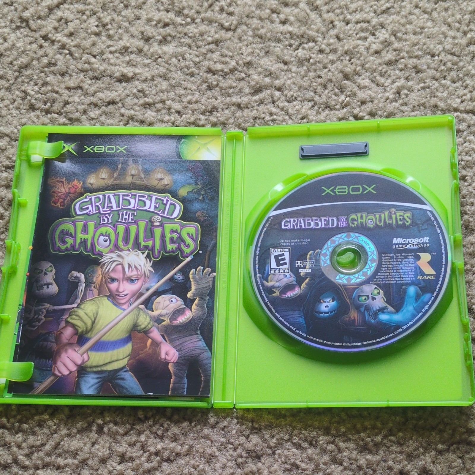 Microsoft Game Studios Grabbed by the Ghoulies Xbox 2003 E Manual