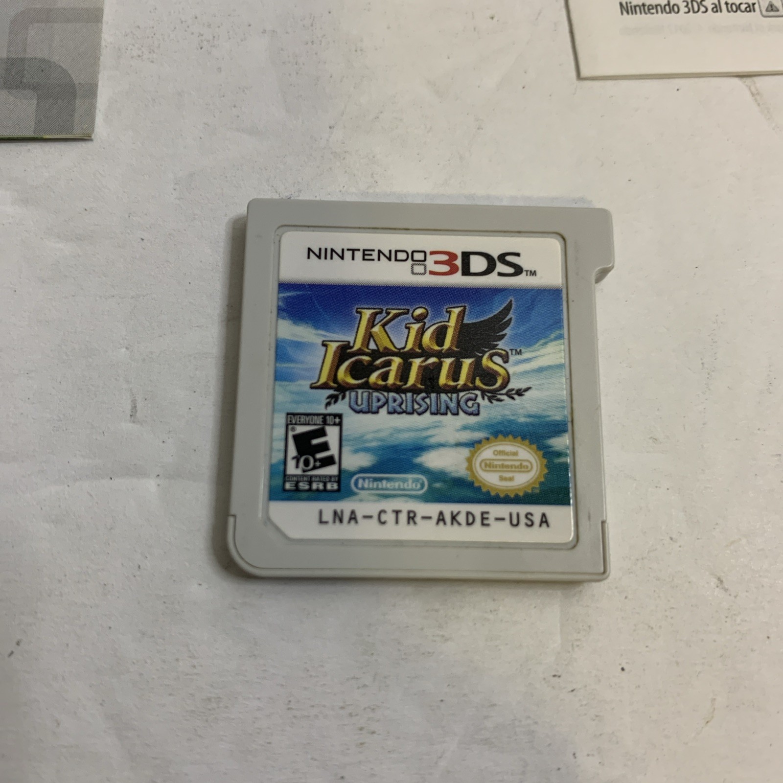 Kid Icarus Uprising (Nintendo 3DS) Complete Game Case Manual Cartridge