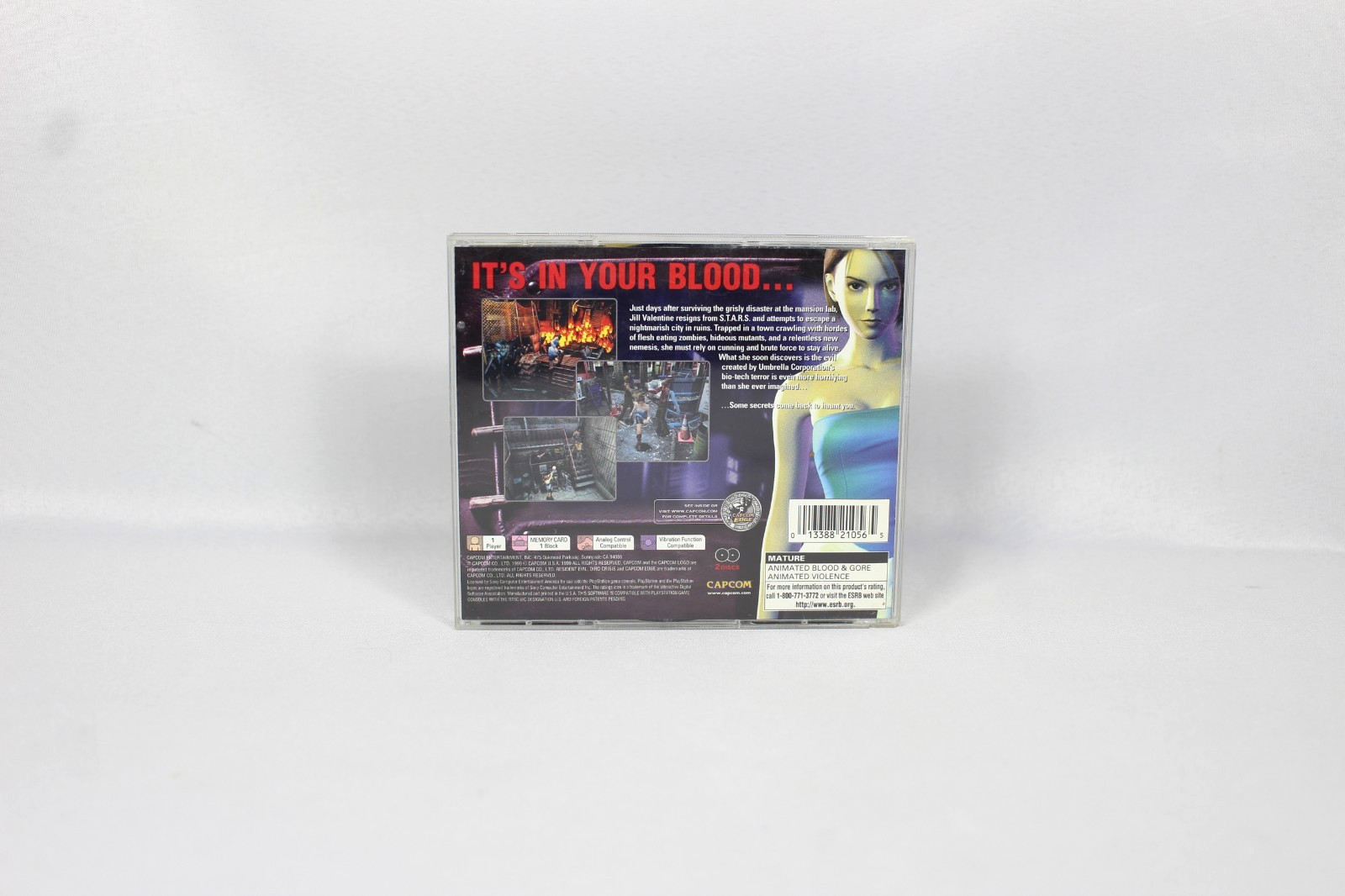 RESIDENT EVIL 3 NEMESIS PLAYSTATION 1 GAME W/DEMO DISC & REGISTRATION CARD