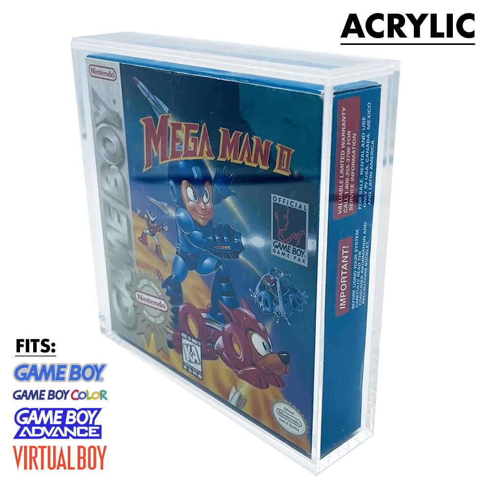 UV RESISTANT GAME BOY GBC GBA Video Game Hard Acrylic Case Magnetic Lock slider