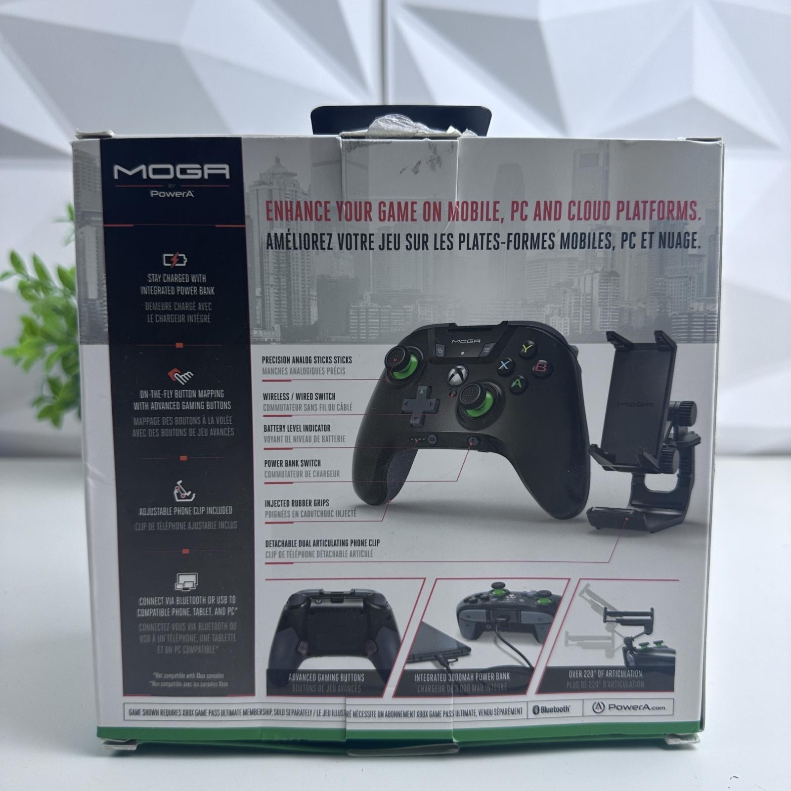PowerA MOGA XP5-X+ Bluetooth Controller, 3000mAh Power Bank, Android, Xbox