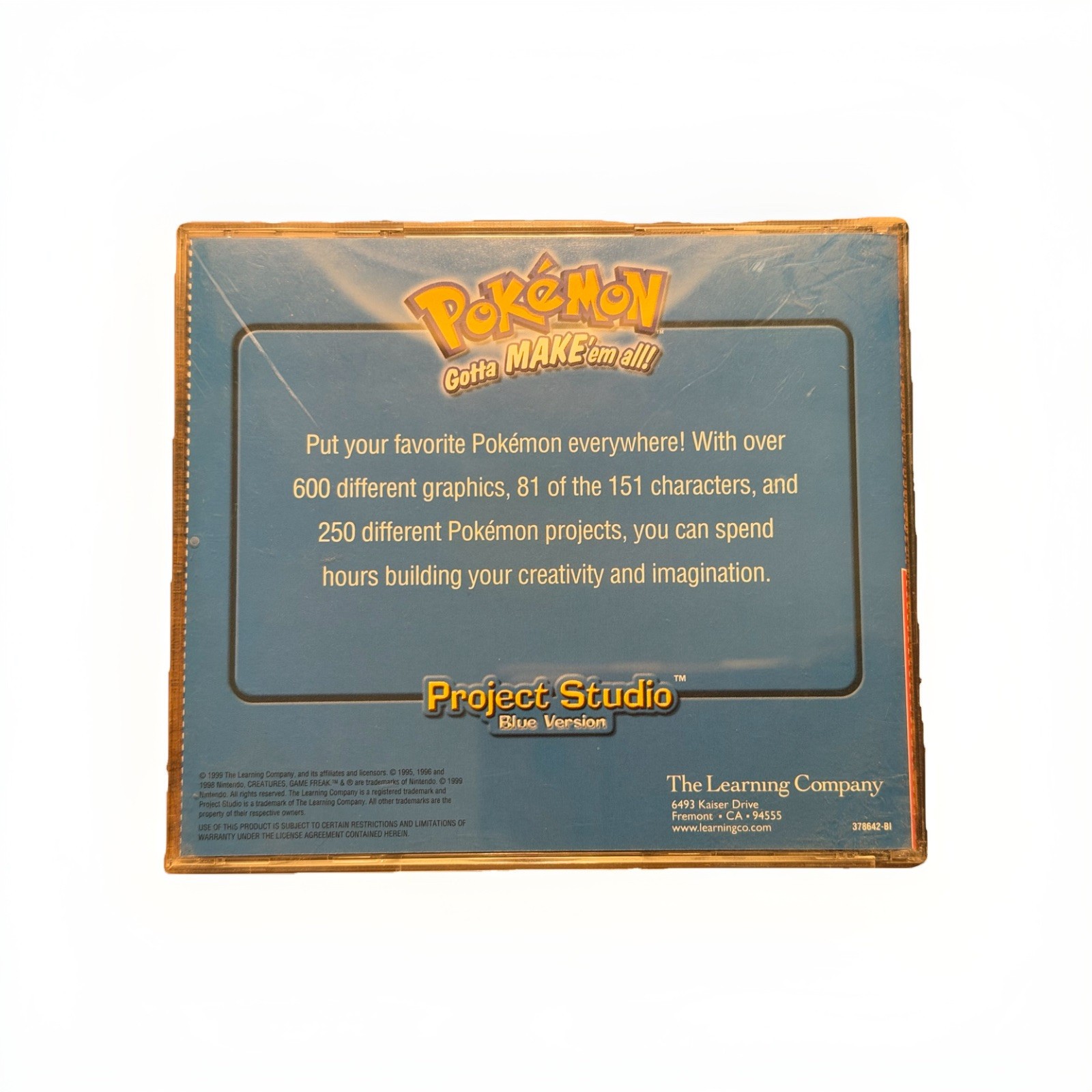 The Learning Company – Pokemon Project Studio: Blue Version