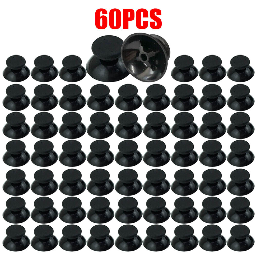 60Pcs For Xbox 360 Joysticks Analog Thumb Sticks Joysticks Replacement Black USA