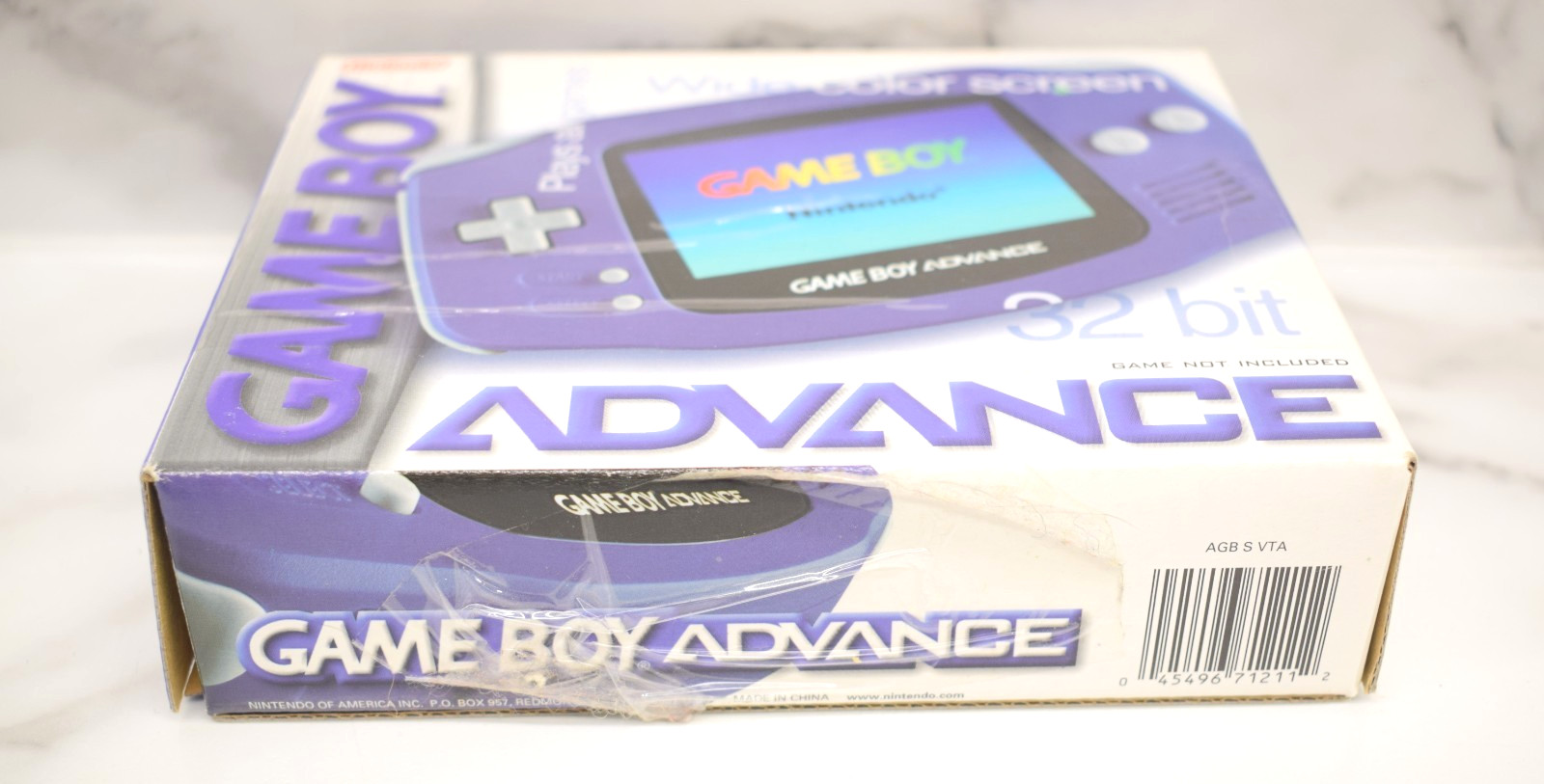 Nintendo Game Boy Advance GBA Console AGB-001 – Indigo Purple w/Original Box!