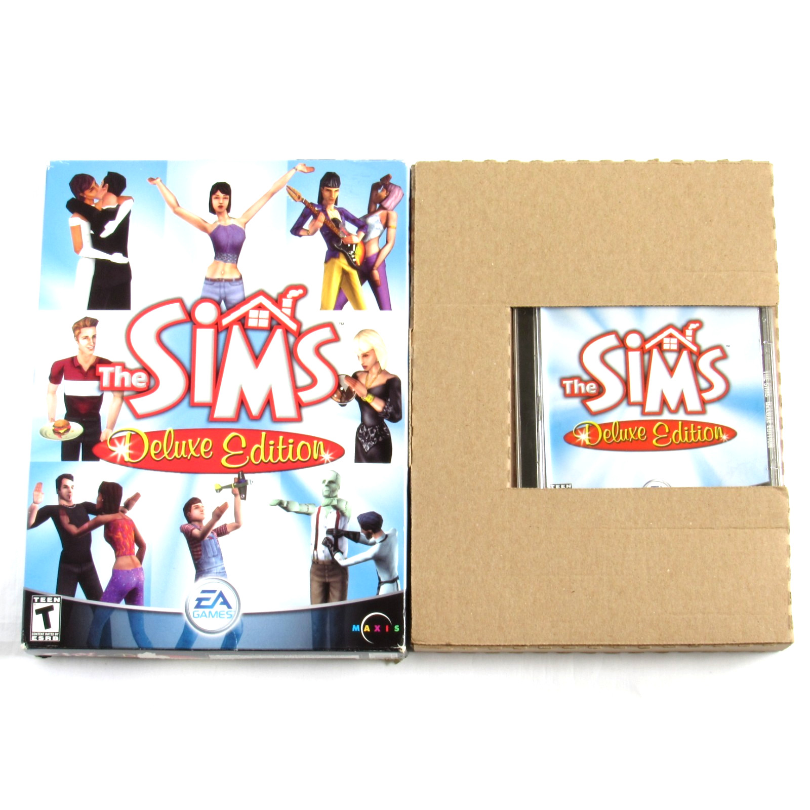 The Sims Deluxe Edition PC BIG BOX Game 2002 Complete Original Rare