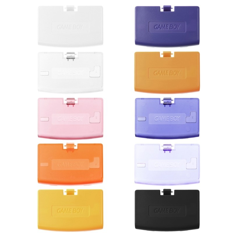 Battery Cover for Nintendo Game Boy Advance GBA Door Black/Glacier/Fuschia/Clear