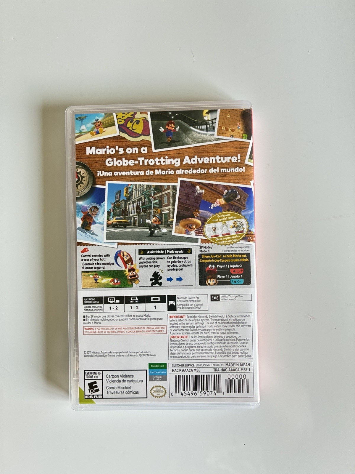 Super Mario Odyssey – Nintendo Switch – Excellent Condition – Adult Owned