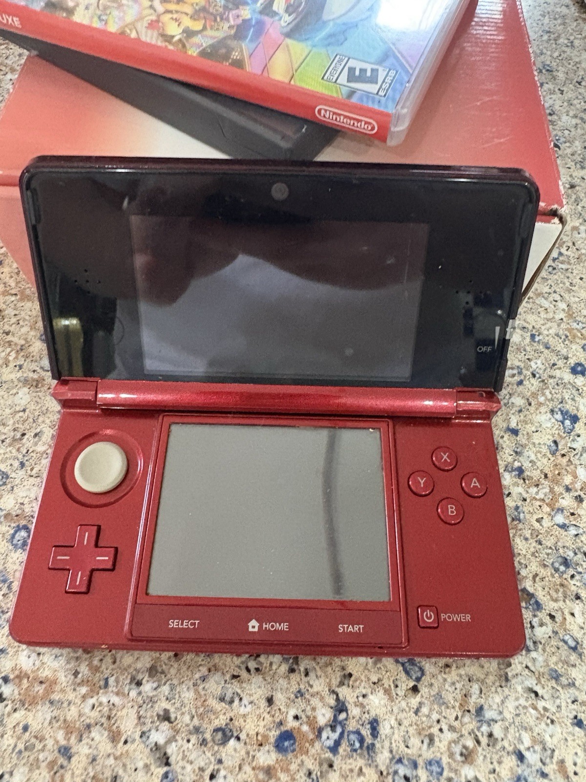 Flame Red Nintendo 3DS System Console CIB Complete IN Box! Tested Free shipping