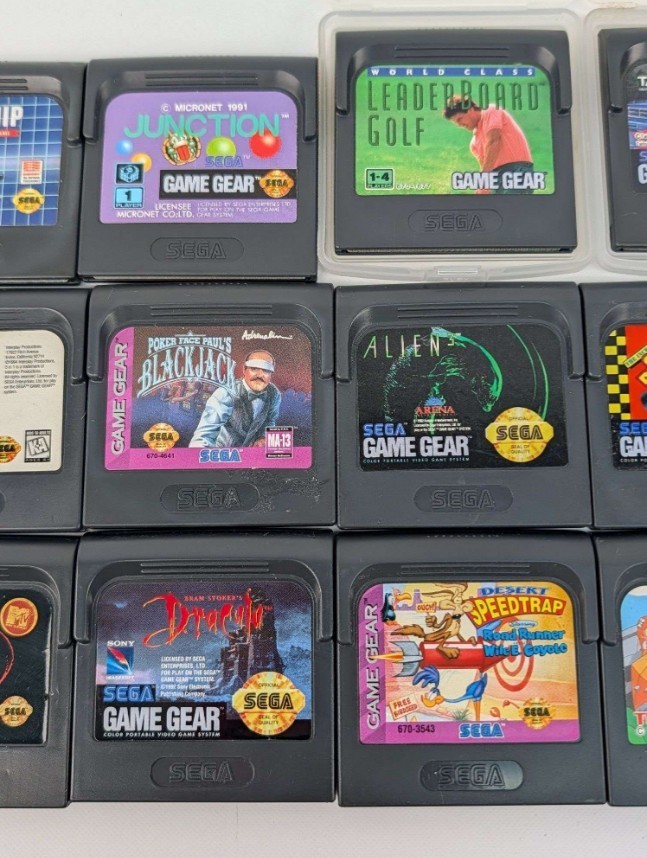 Sega Game Gear Lot 12 Games Alien 3 Dracula Beavis Chase HQ Desert Speedtrap