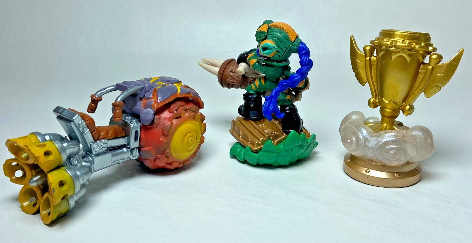 3 Skylanders Superchargers Super Shot Stealth Elf Burn Cycle Sky Trophy Untested