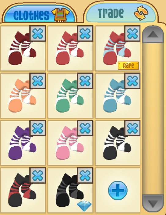 Animal Jam Classic AJ AJC You-Choose Candy Cane Socks (Read Description)