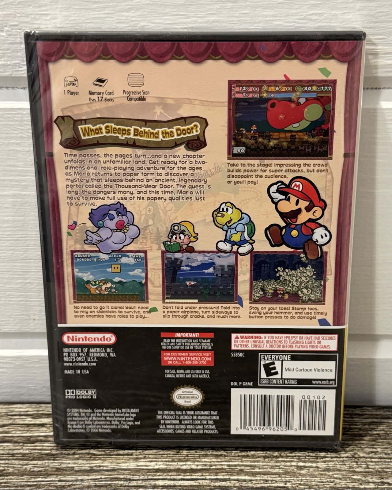 Paper Mario: The Thousand Year Door (Nintendo GameCube 2004) NEW/SEALED