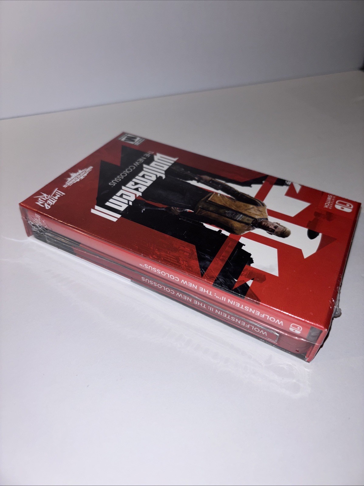 STEELBOOK EDITION WOLFENSTEIN 2 II THE NEW COLOSSUS LIMITED RUN GAMES U.S. ESRB