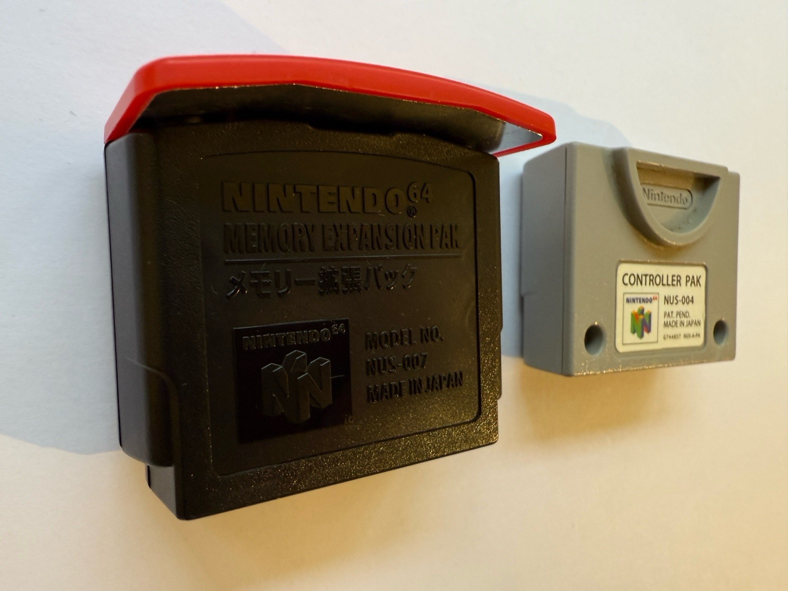 Nintendo 64 Expansion Pak + Controller Pak Bundle N64 NUS-007 NUS-004 Official