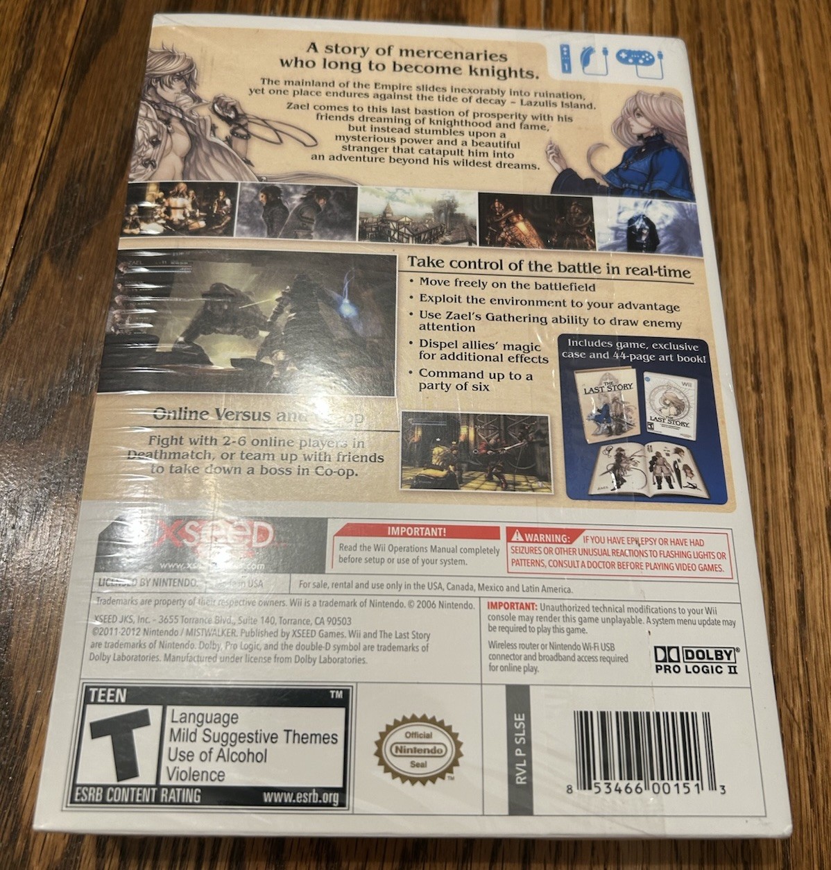 The Last Story Wii Big Box Limited Edition With New/Sealed