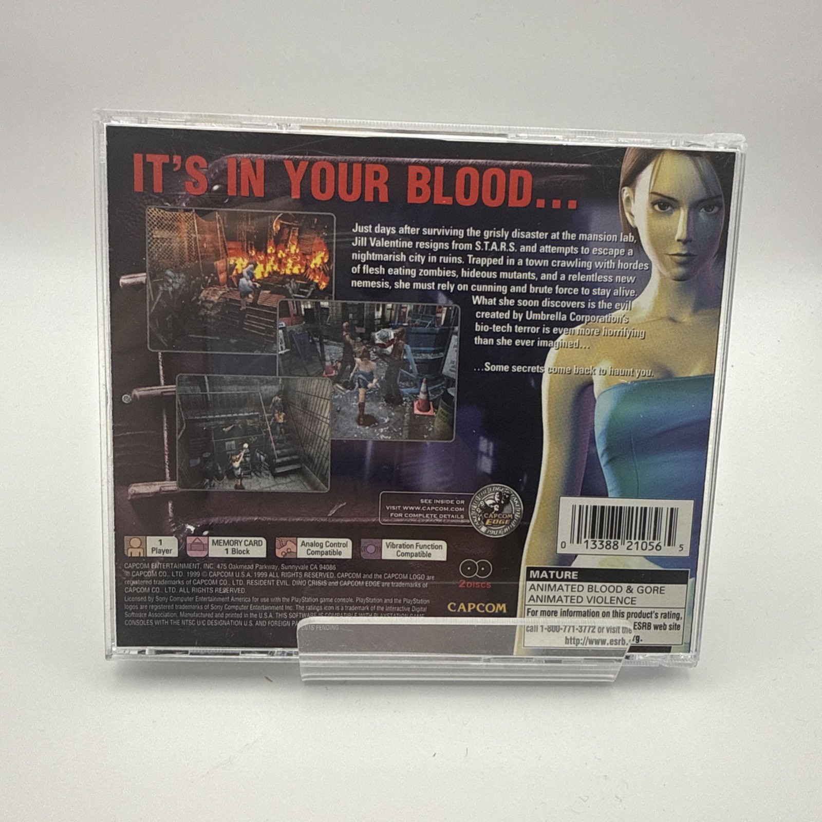 PS1 Resident Evil 3: Nemesis w/ Manual/ REG Card – No Demo Disc – Free Shipping