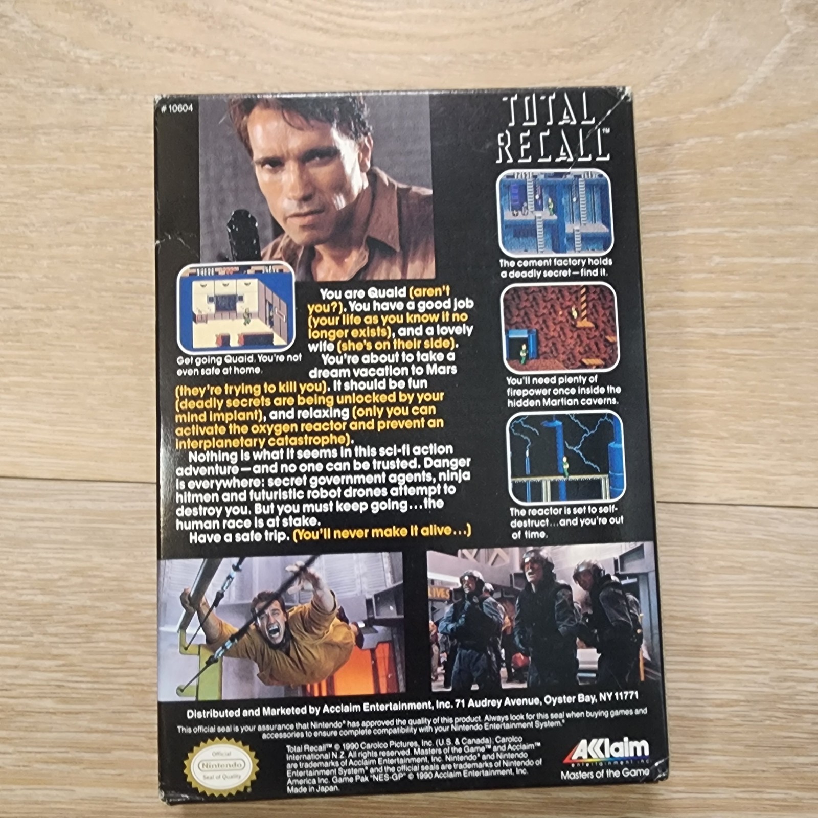 Total Recall (Nintendo Entertainment System, 1990)CIB-NM-VG