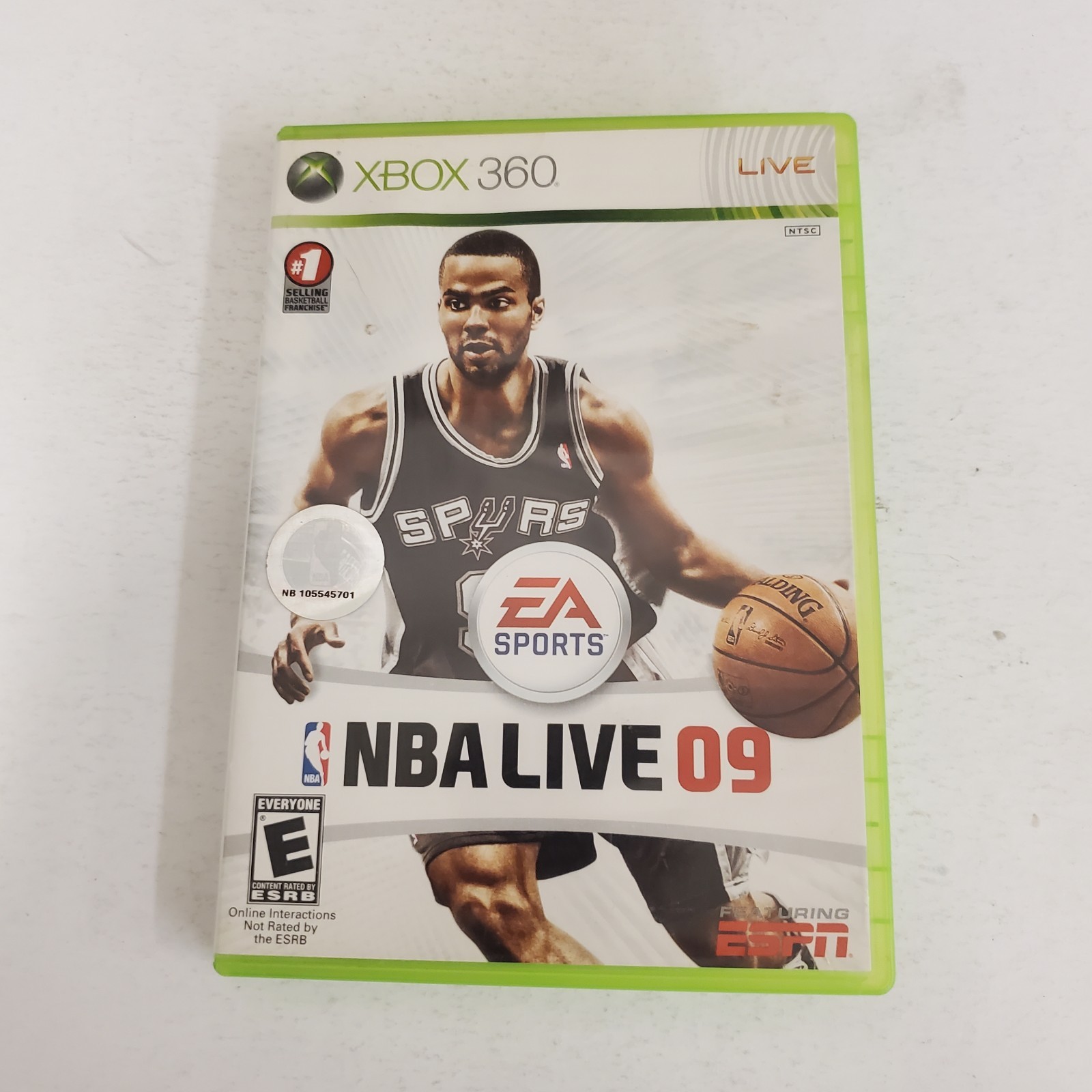 NBA Live 09 (Xbox 360) NO Manual & TESTED