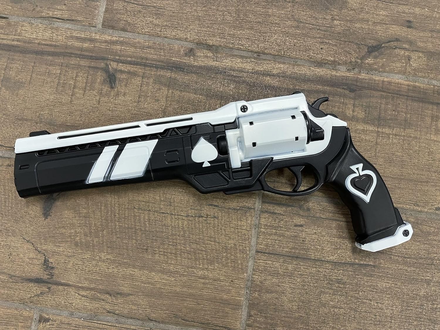 15” Spades stripes Design Pistol Revolver Replica Foam Gun Cosplay Costume Prop